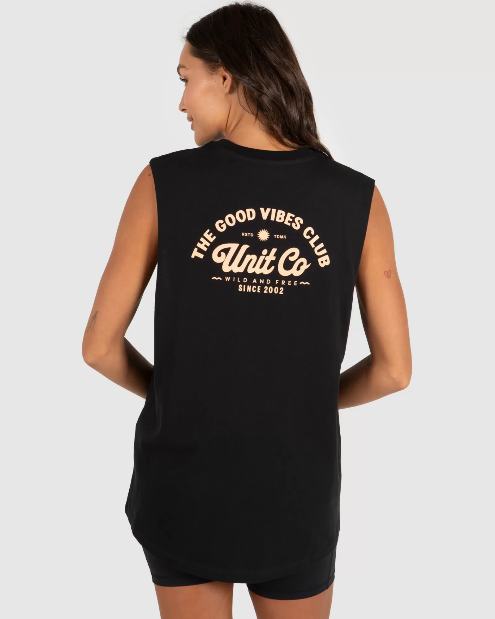 Unit Clothing UNIT - Ladies Good Vibes Muscle Tee Clearance