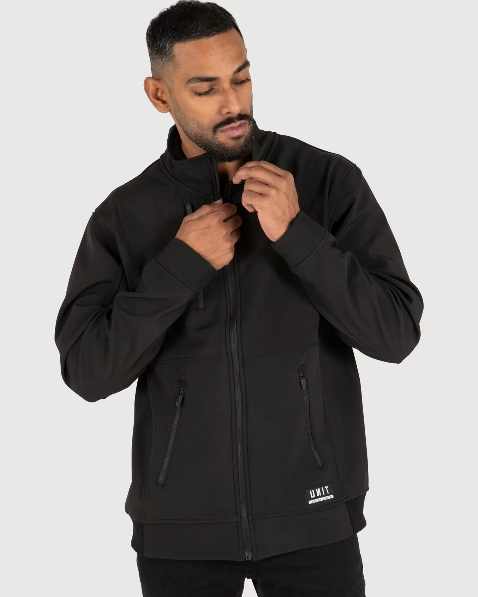 Unit Clothing UNIT Mens Factor Jacket (Soft Shell) BLACK Store