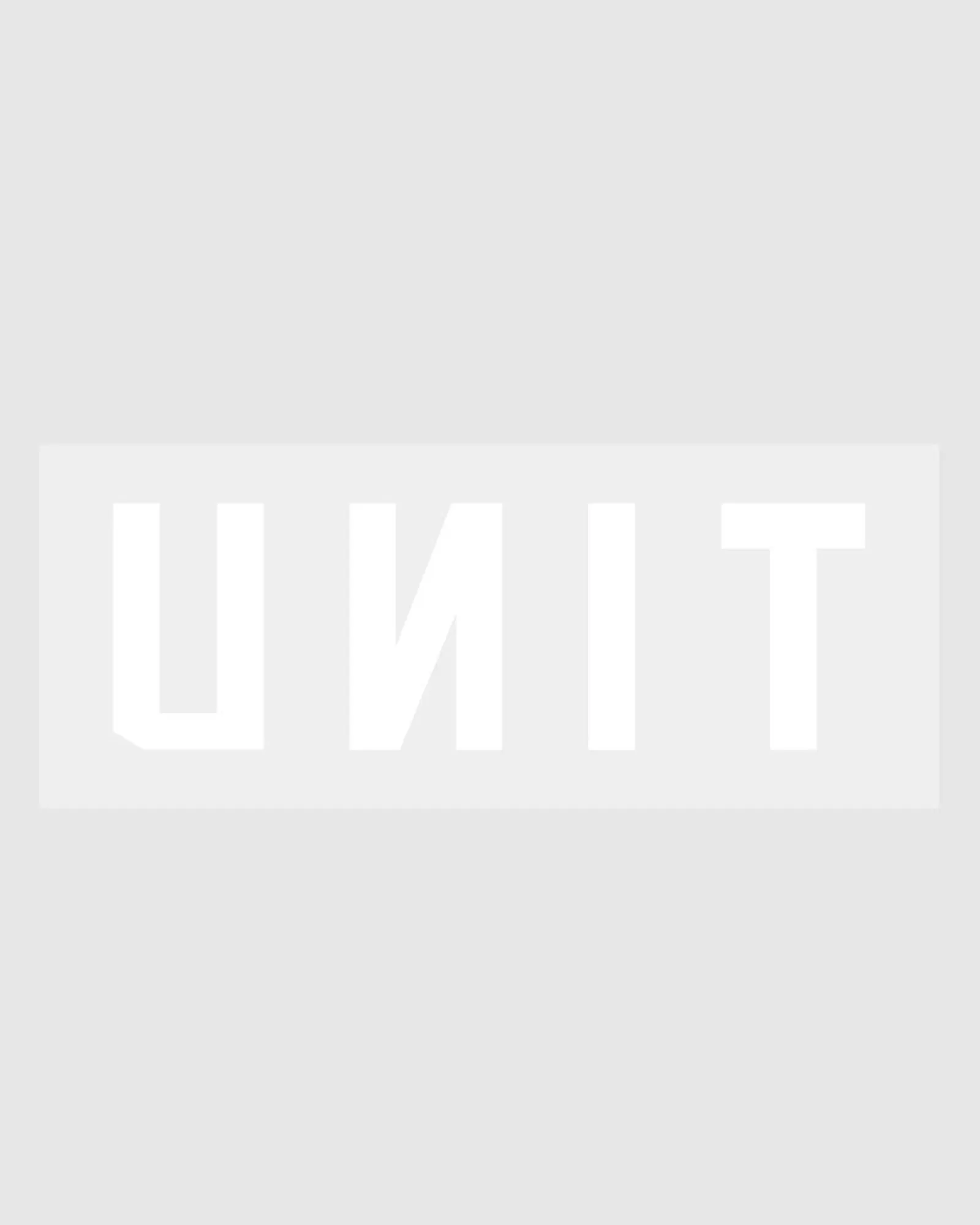 Unit Clothing UNIT Block Sticker WHITE Hot