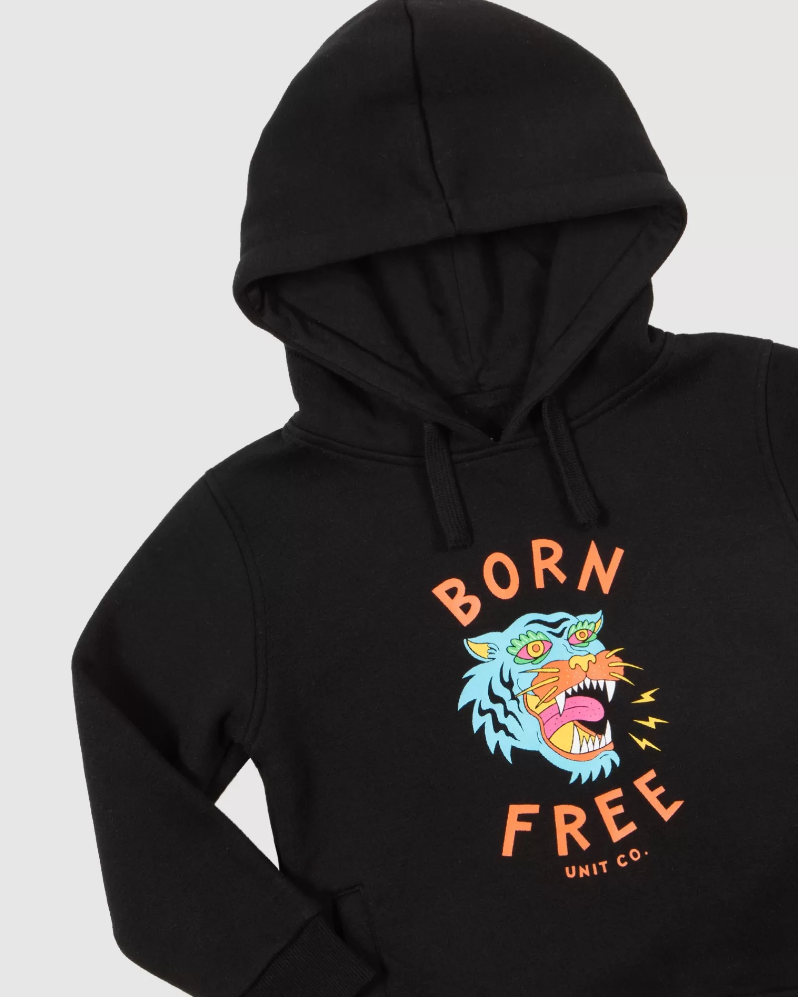 Unit Clothing UNIT Born Free Kids Pullover Hoodie BLACK Outlet