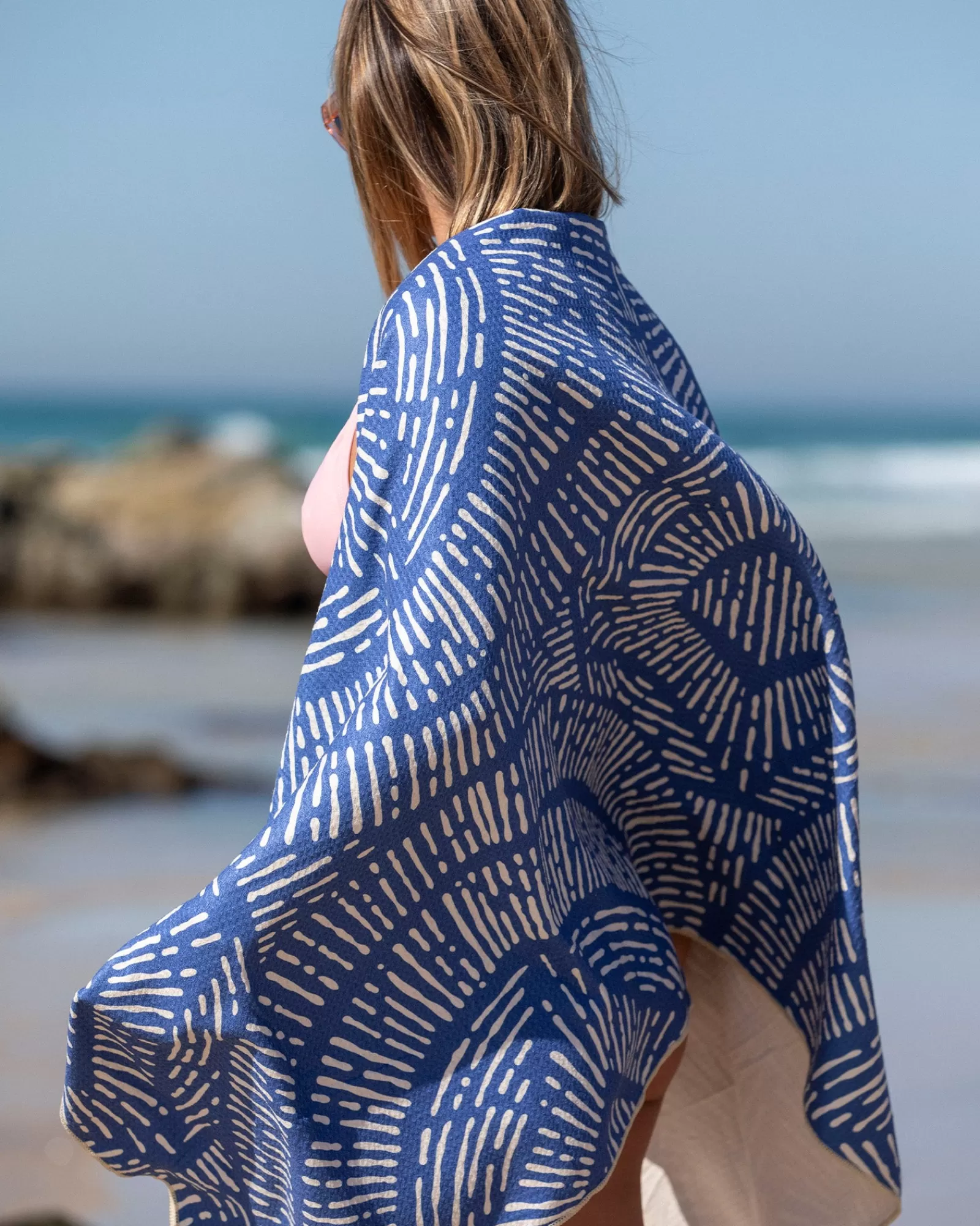 Unit Clothing UNIT Breeze Beach Towel BLUE Sale