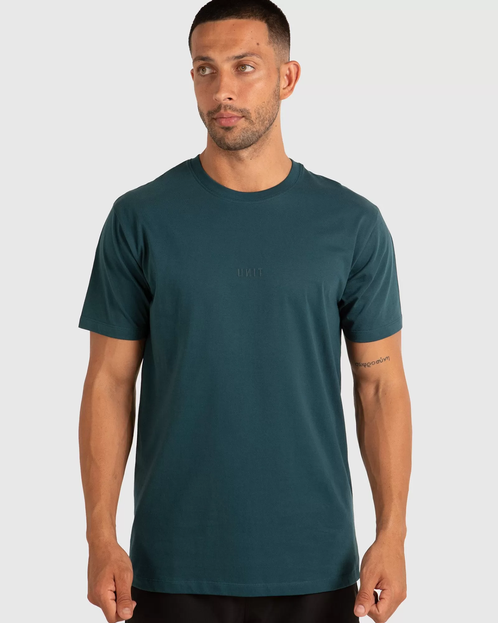 Unit Clothing UNIT Central Mens T-Shirt DK TEAL Best