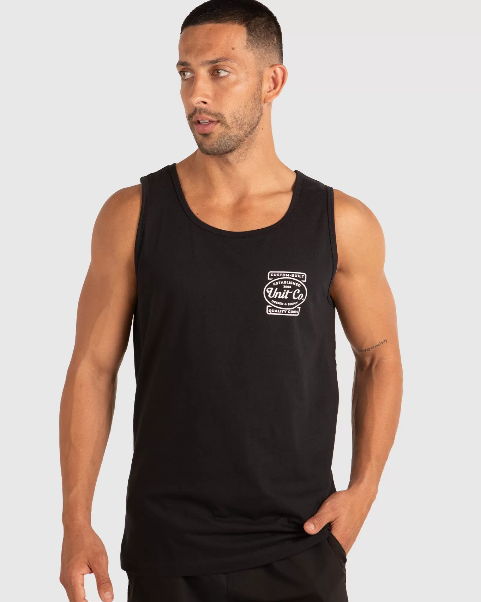 Unit Clothing UNIT Craft Mens Singlet BLACK Shop