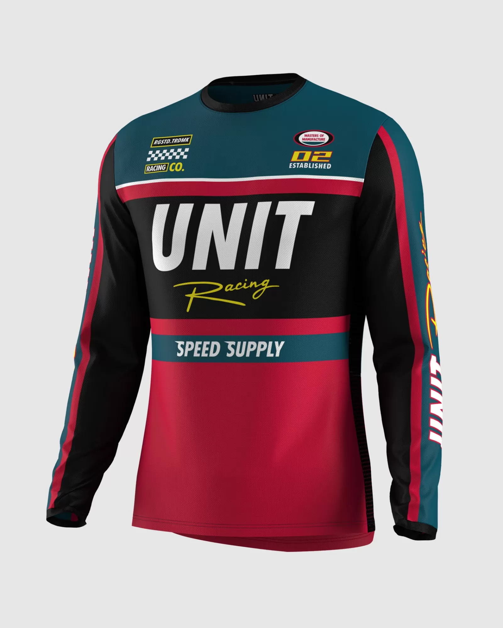 Unit Clothing UNIT Dash Youth Riding Jersey DARK RED Shop