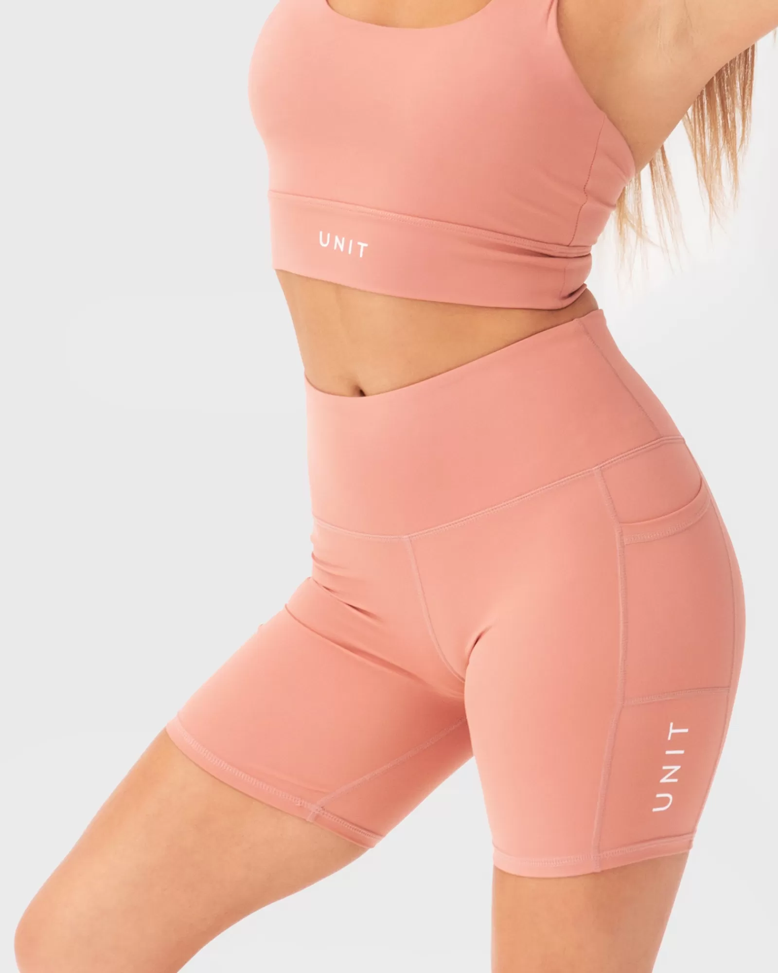 Unit Clothing UNIT Energy Ladies Sport Shorts DUSTY ROSE Cheap