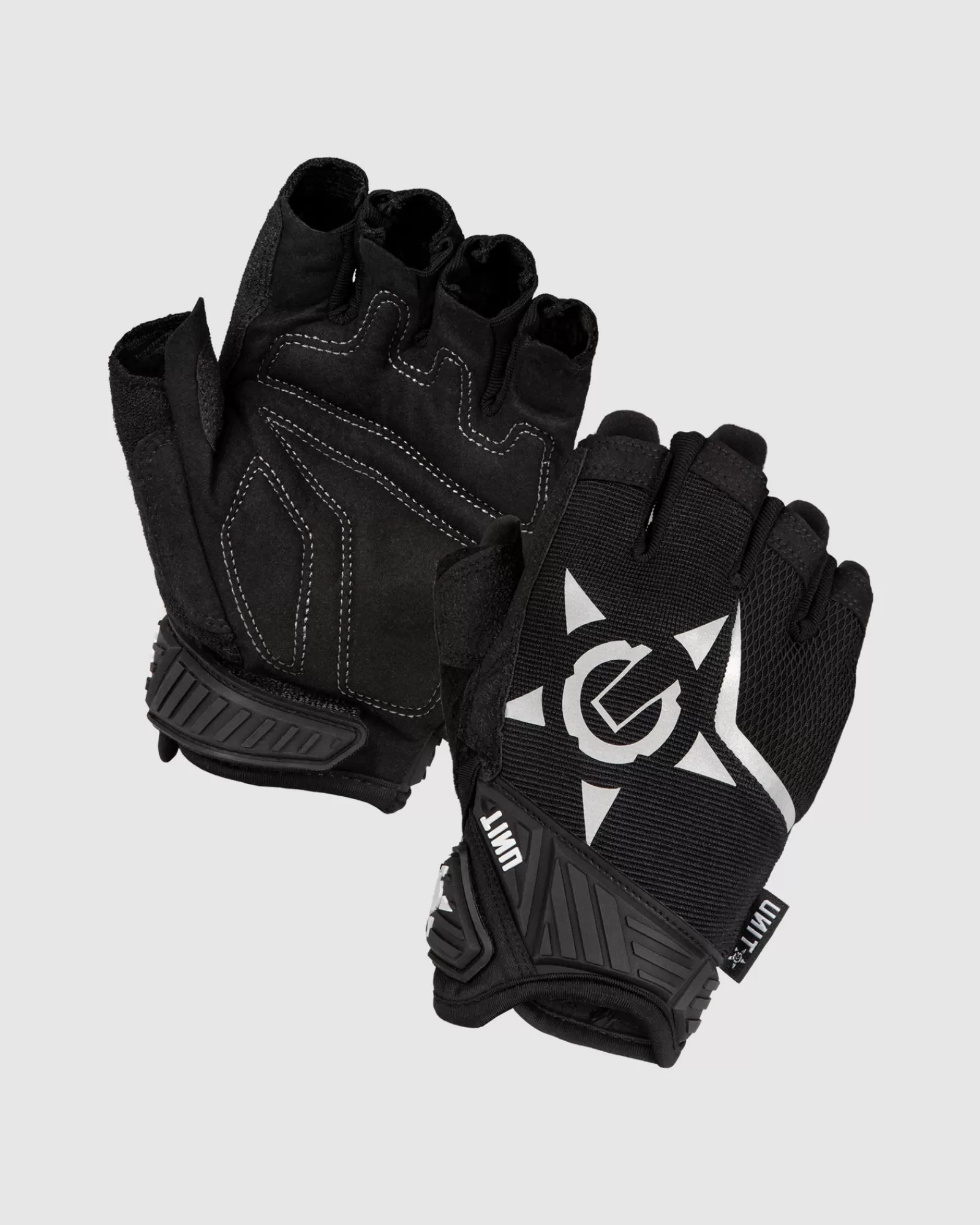 Unit Clothing UNIT Flex Guard Fingerless Work Wear Gloves BLACK Shop