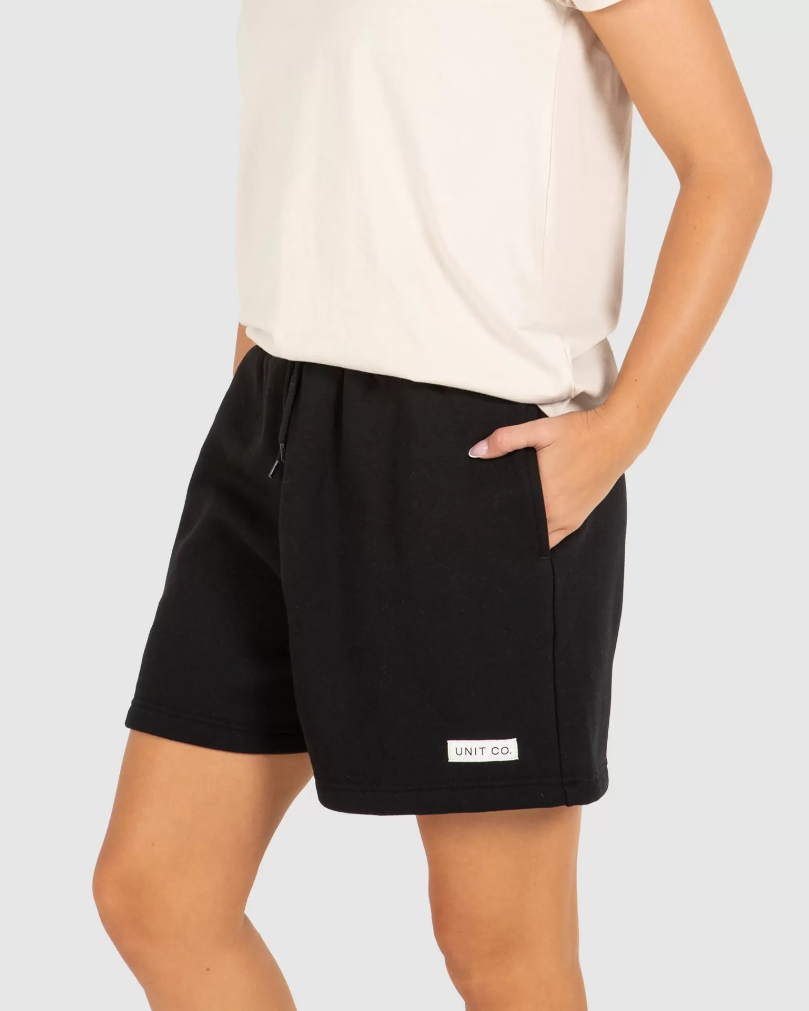 Unit Clothing UNIT Ladies Husky High Waist Fleece Shorts Outlet