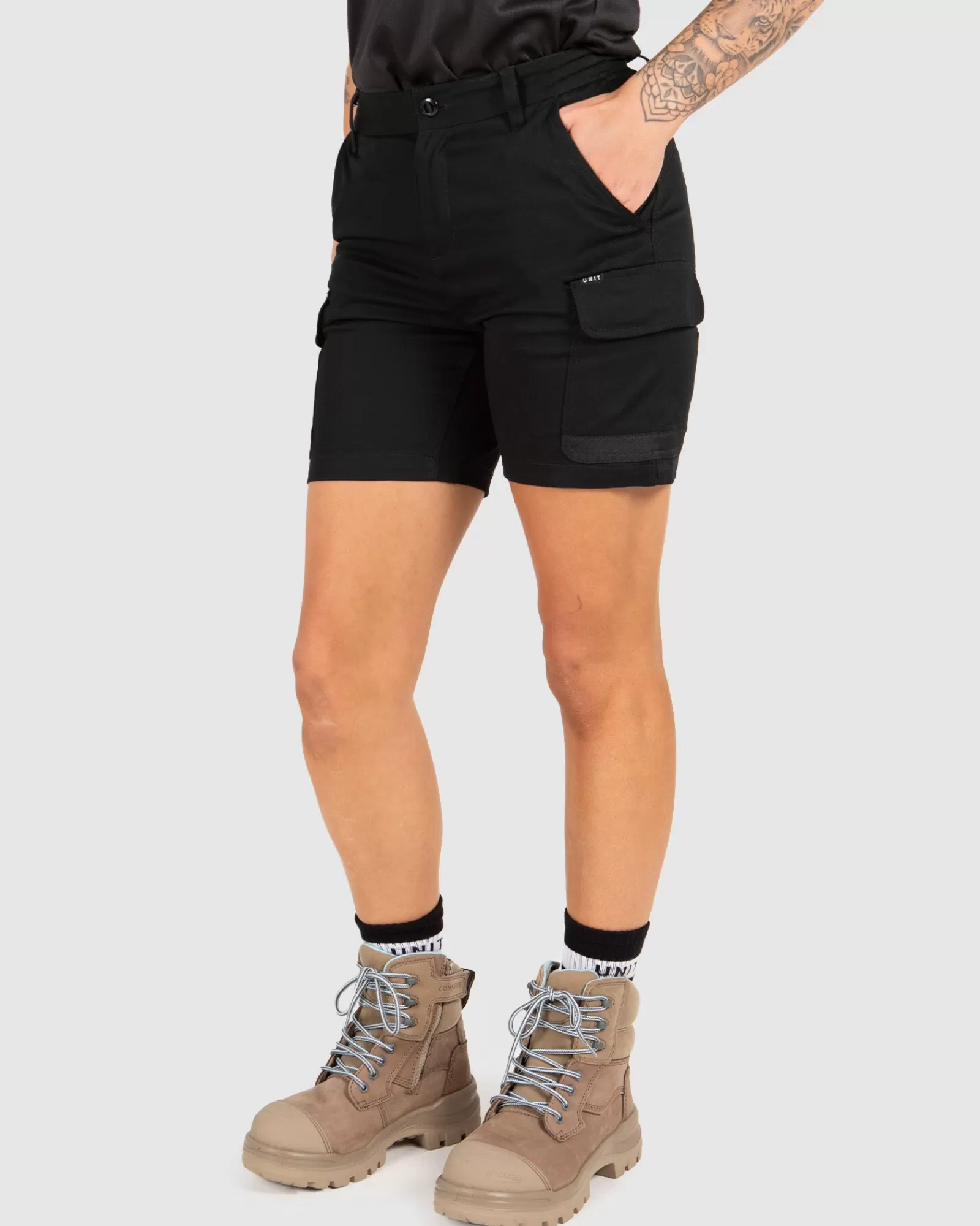 Unit Clothing UNIT Ladies Workwear Staple Cargo Shorts New