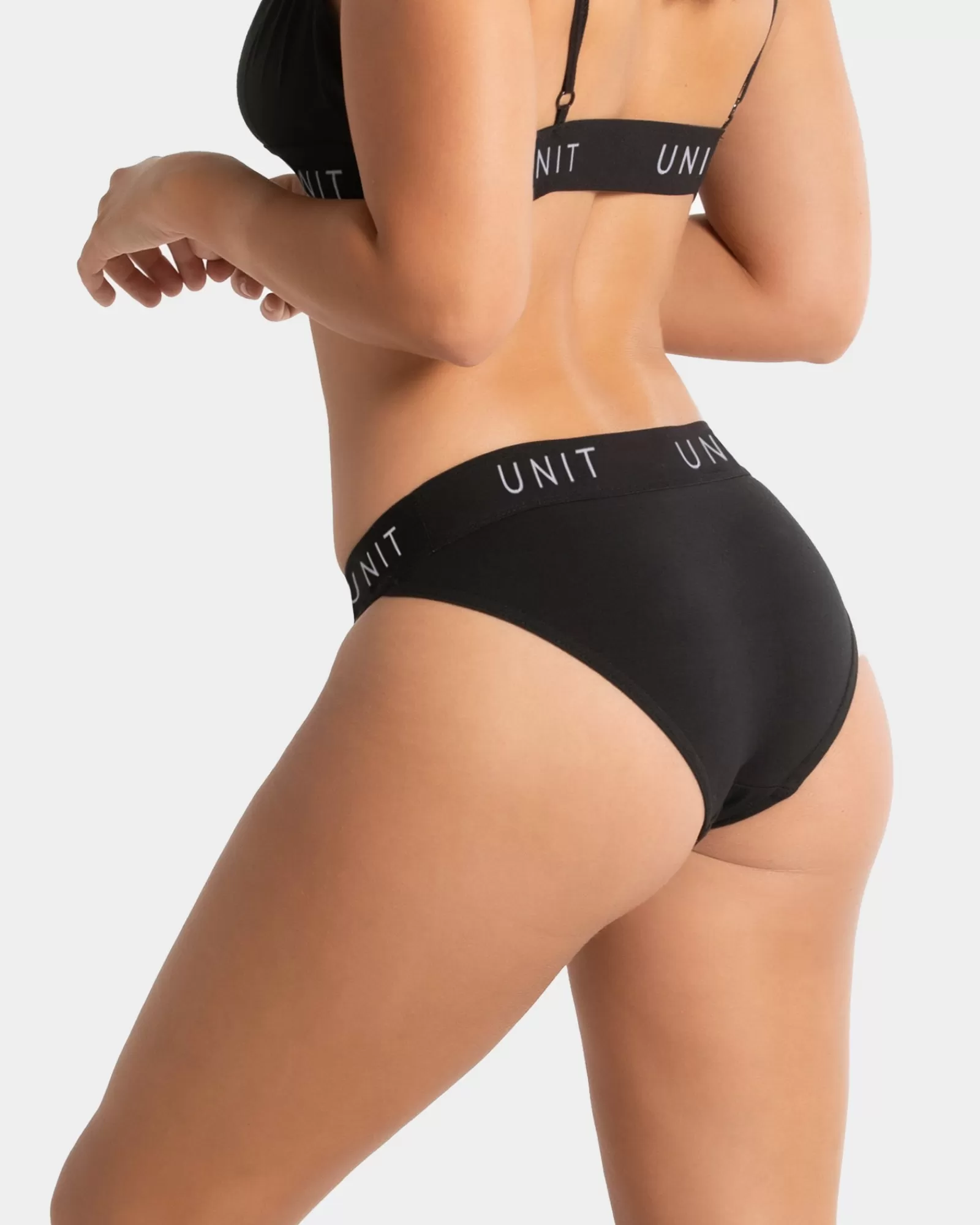 Unit Clothing UNIT Layer Ladies Briefs - 3 Pack BLACK Cheap