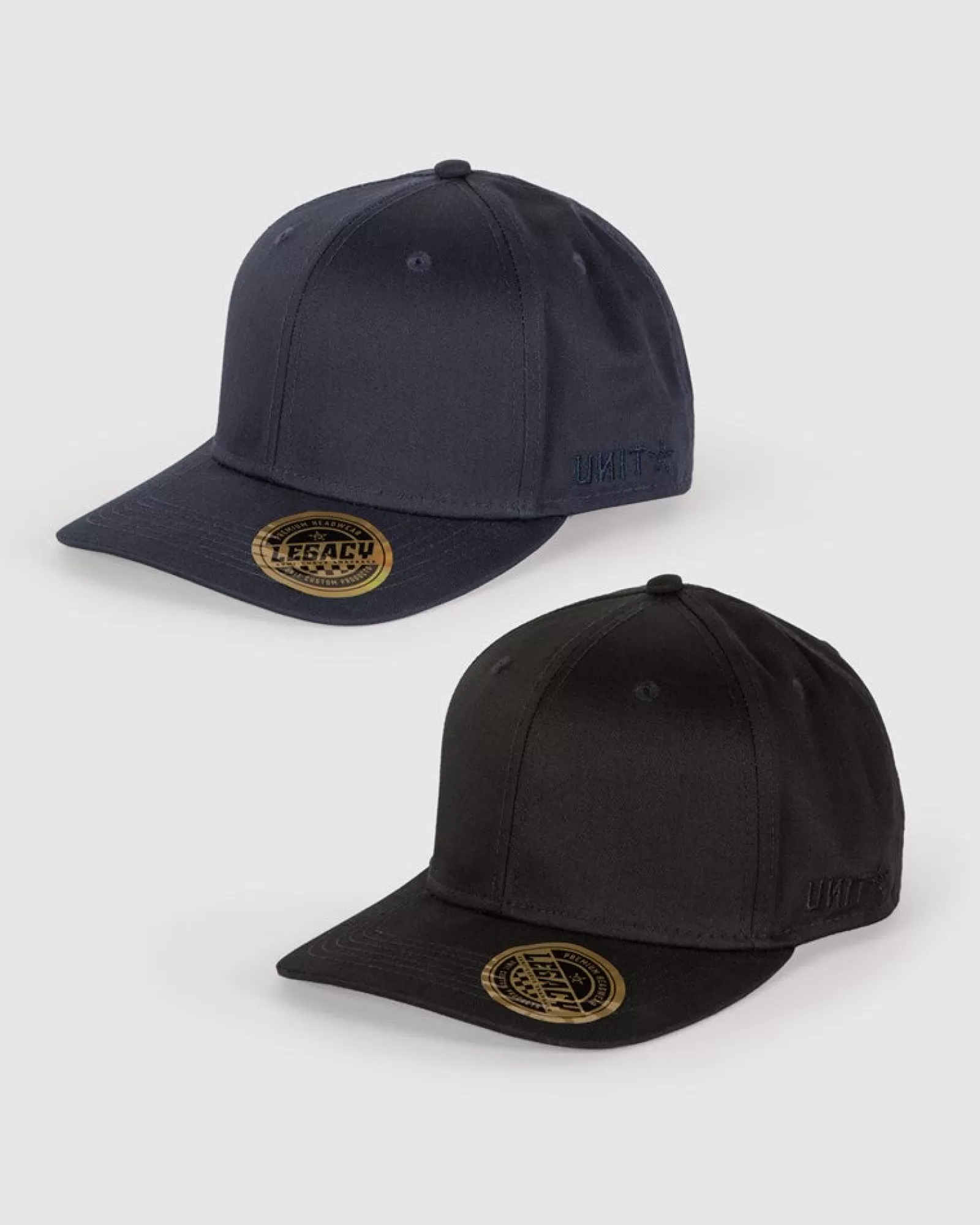 Unit Clothing Unit Legacy Semi Curve Snapback Caps (2 Pack) MULTI Sale