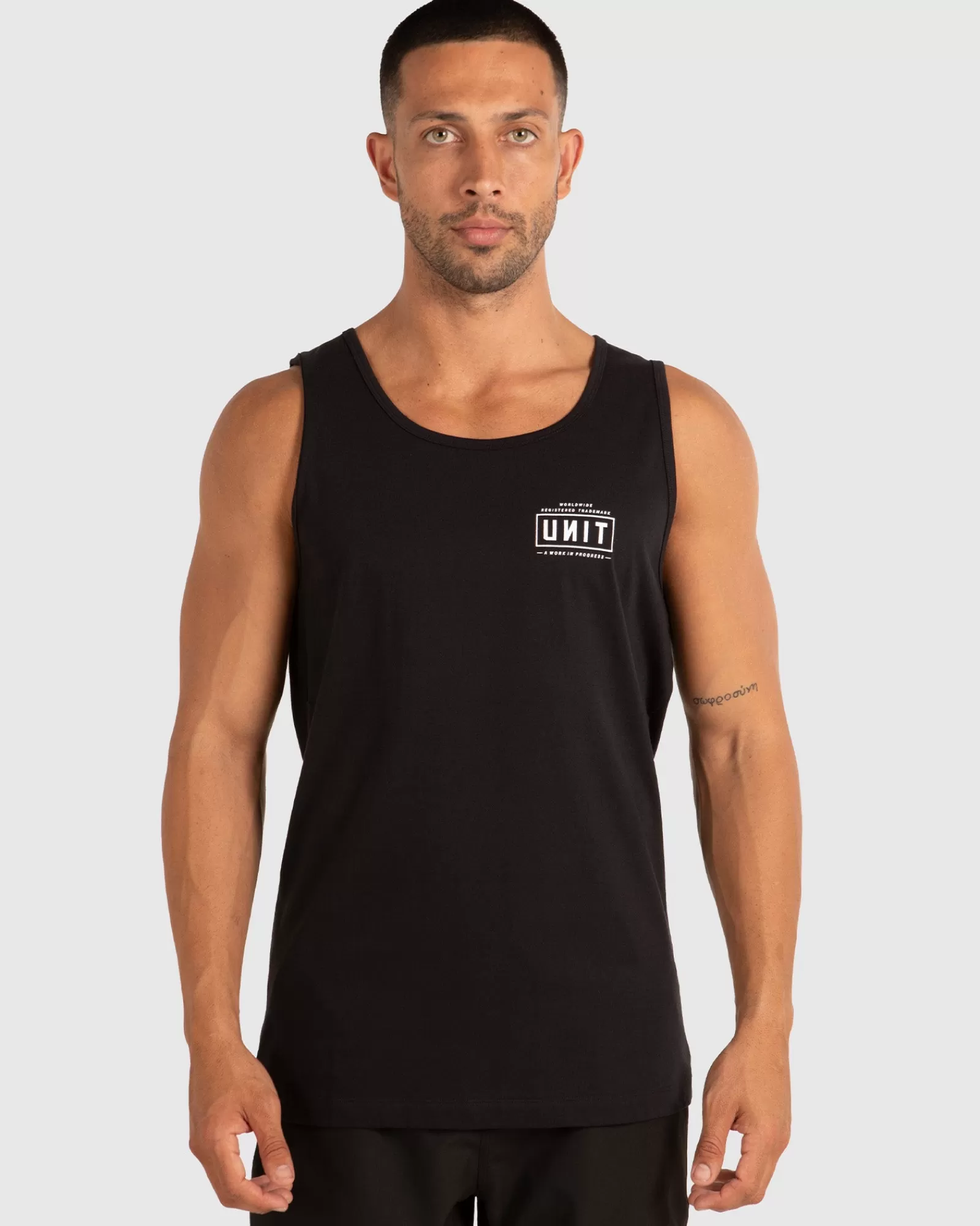 Unit Clothing UNIT Mens Daily Singlet BLACK Cheap