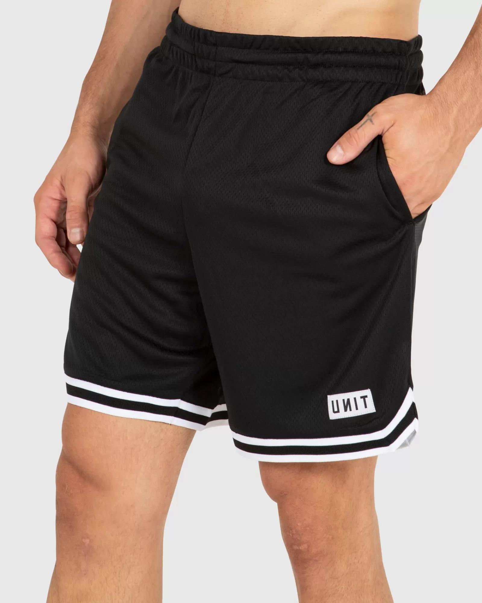 Unit Clothing UNIT Mens Stack 19" Sport Shorts BLACK Fashion