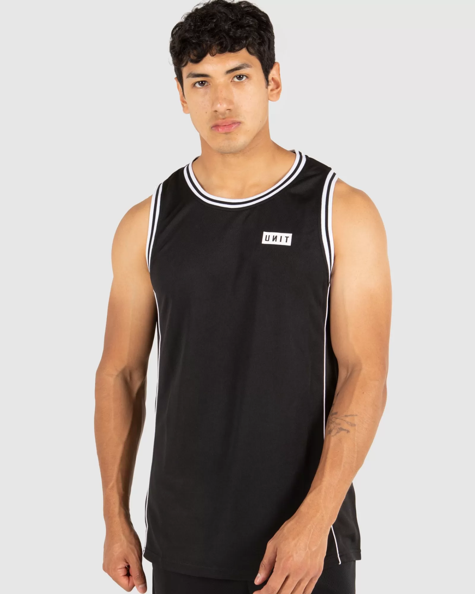 Unit Clothing UNIT Mens Stack Sports Tank BLACK Best Sale