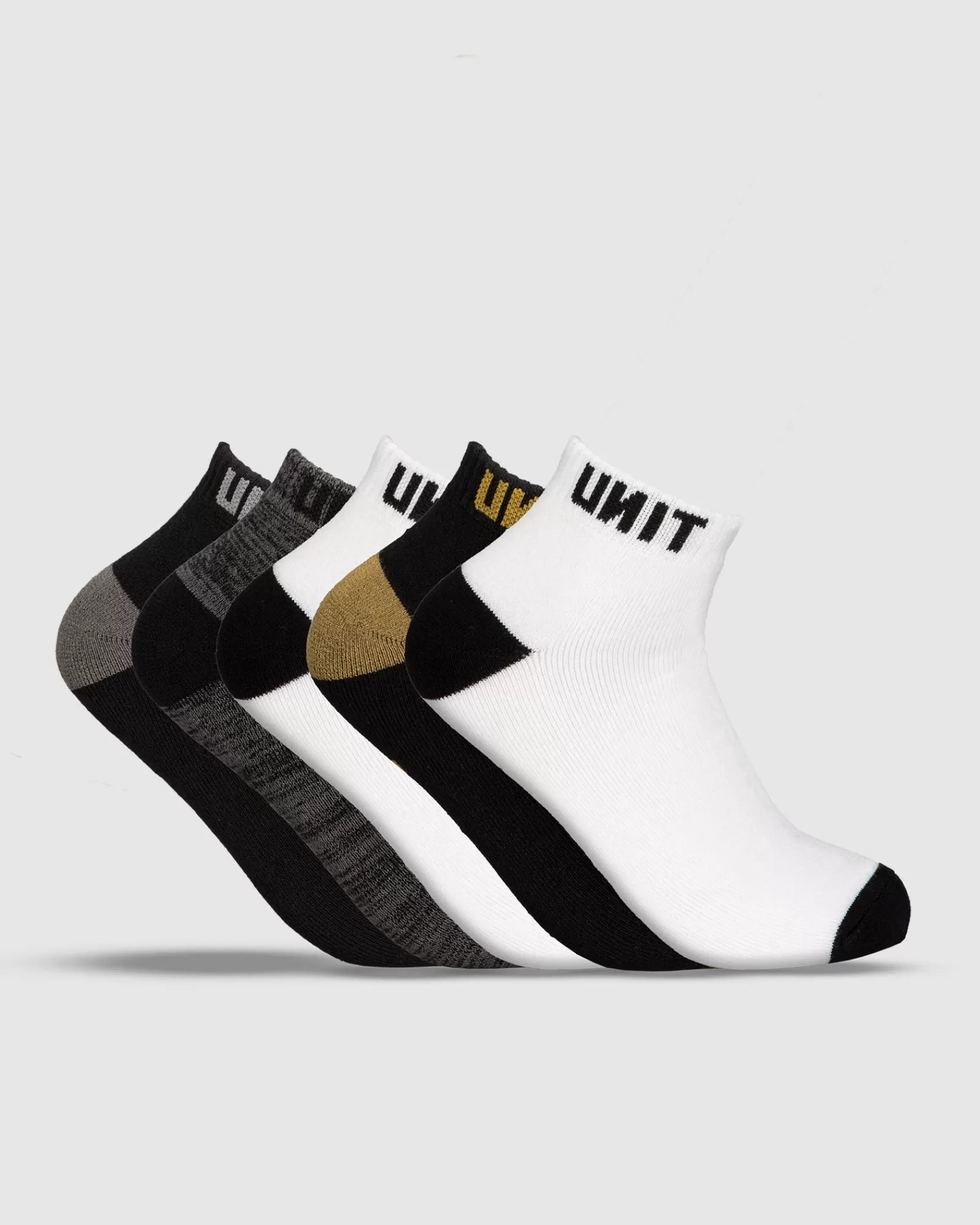 Unit Clothing UNIT Mens Vital Bamboo Socks - 5 Pack MULTI Clearance