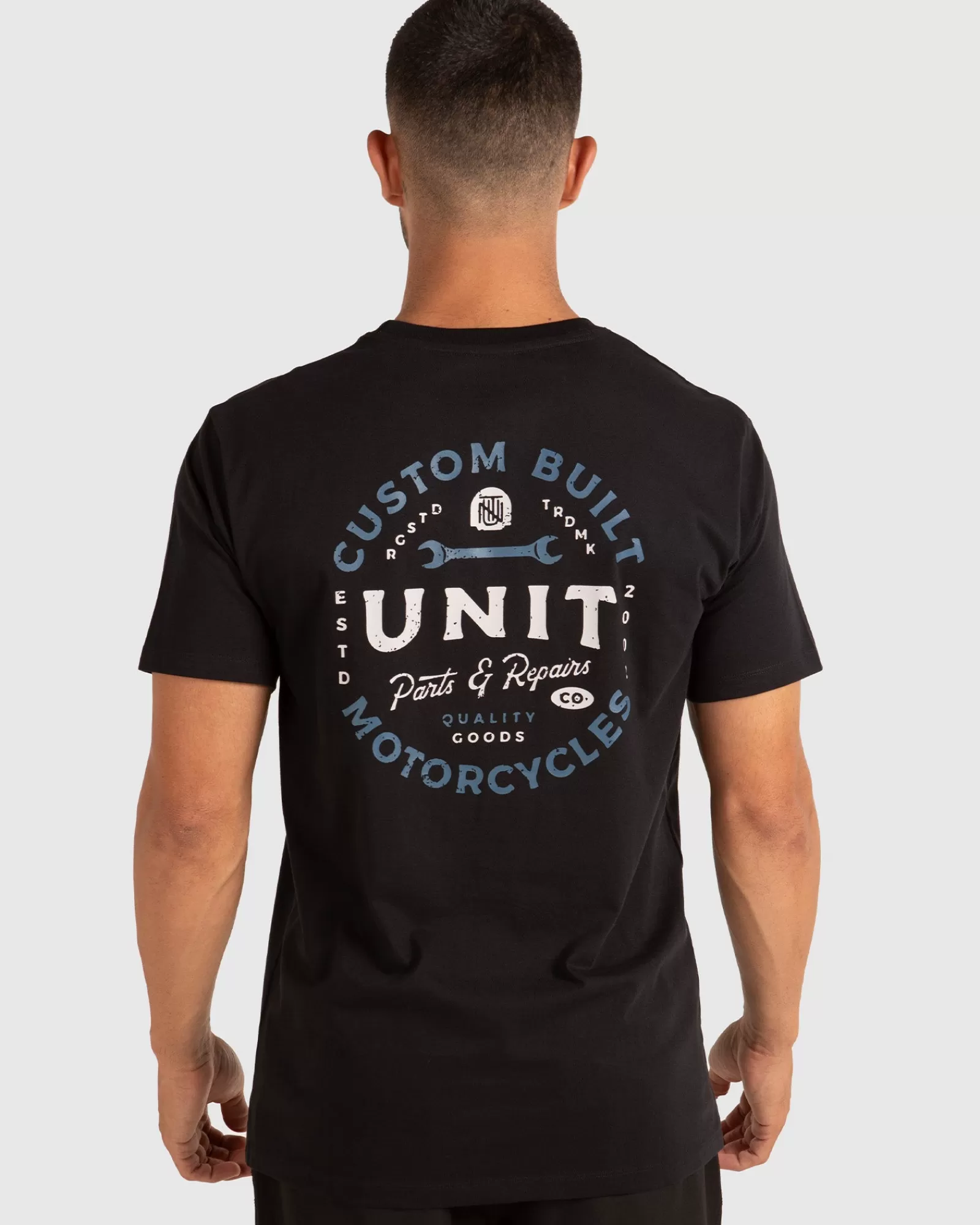 Unit Clothing UNIT Parts & Repairs Mens T-Shirt BLACK Shop