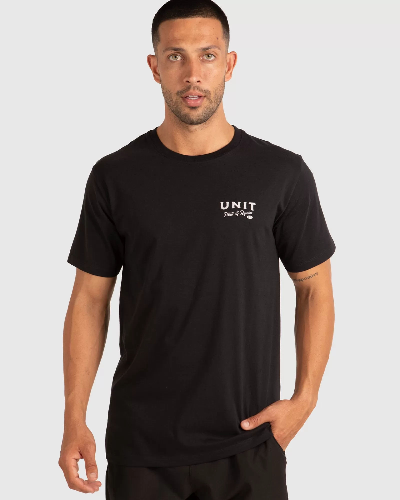 Unit Clothing UNIT Parts & Repairs Mens T-Shirt BLACK Shop