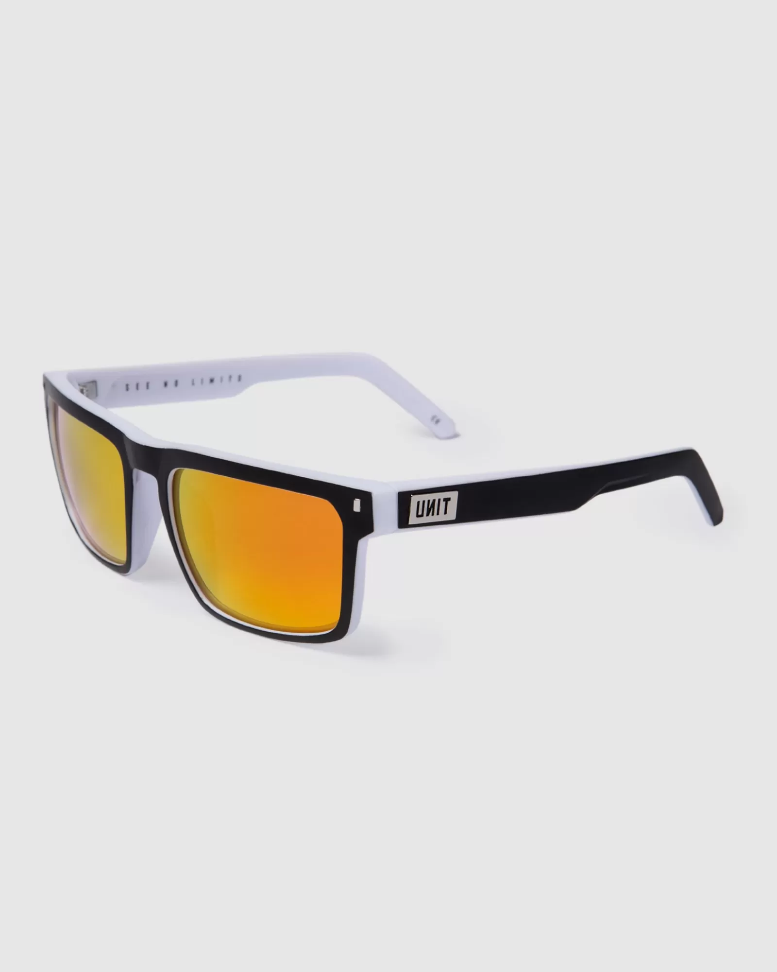 Unit Clothing UNIT Primer Sunglasses - Matte Black White Polarised MB WHITE Best