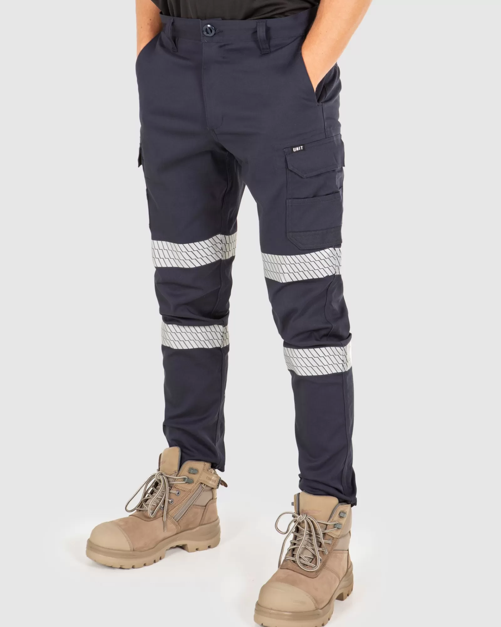 Unit Clothing UNIT Strike Reflective Work Pants NAVY Flash Sale