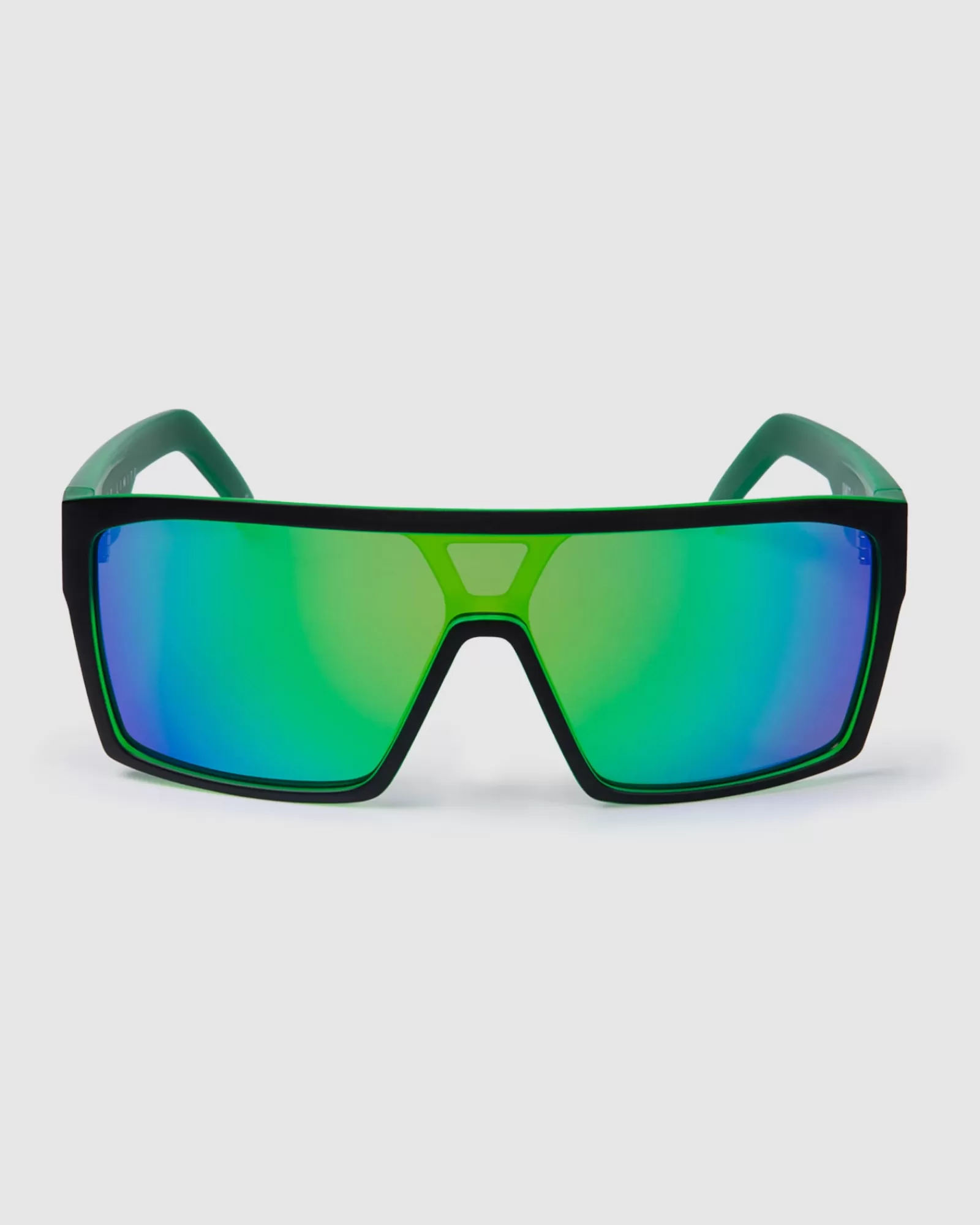 Unit Clothing UNIT Sunglasses Command - Matte Black Green Polarised MB GREEN Online