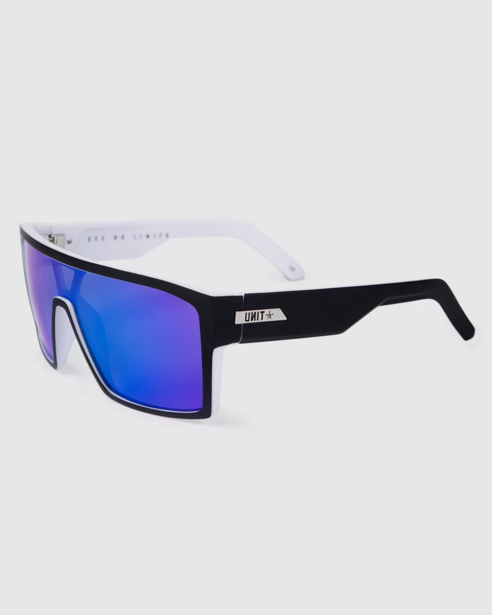 Unit Clothing UNIT Sunglasses Command - Matte Black White Polarised MB WHITE Online