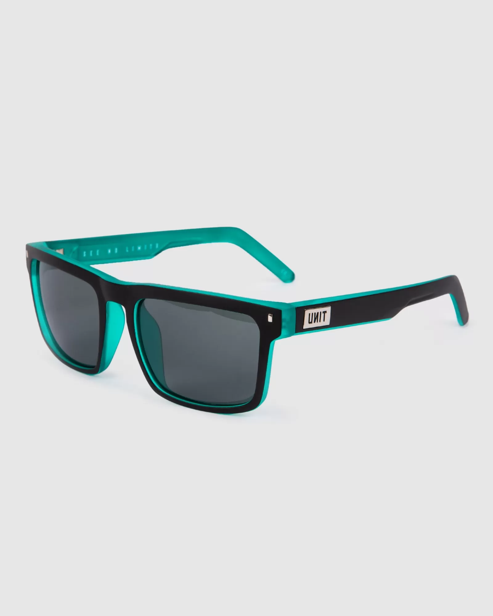 Unit Clothing UNIT Sunglasses Primer - Matte Black Teal Polarised MB TEAL Hot